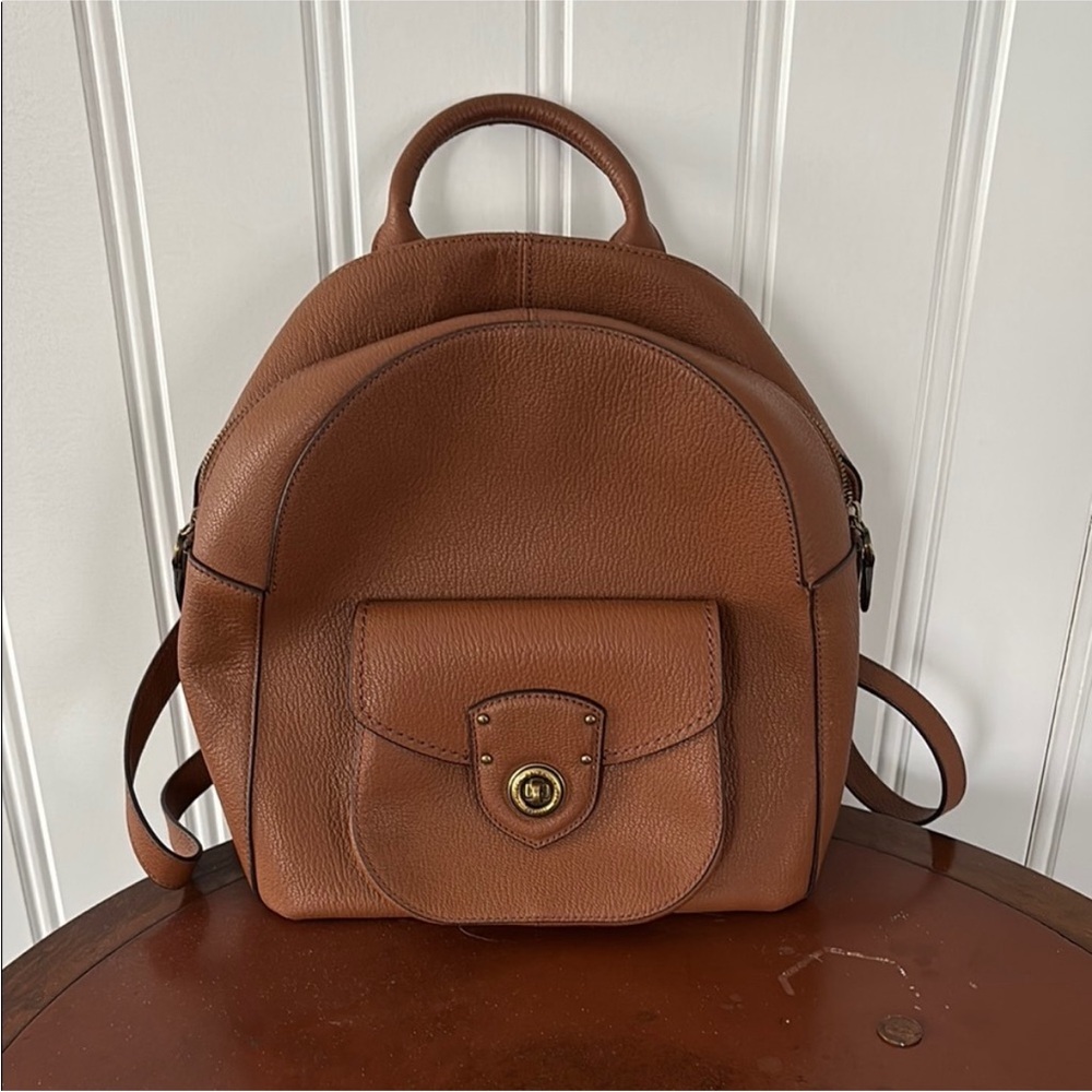 Ralph Lauren Brown Leather Backpack